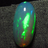 4.40 / Cts - 9x18.5 mm - Oval Cut Cabochon - WELO ETHIOPIAN OPAL - Amazing Green Blue Red Mix Fire